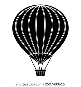 A vehicle hot balun silhouette on white background