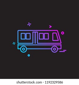 Vehicle icon design vector