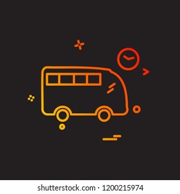 Vehicle icon design vector