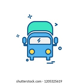 Vehicle icon design vector