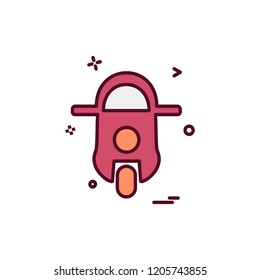 Vehicle icon design vector