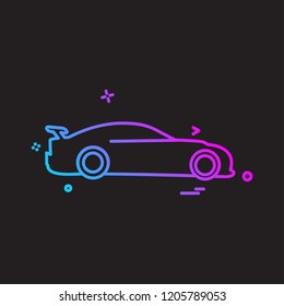 Vehicle icon design vector
