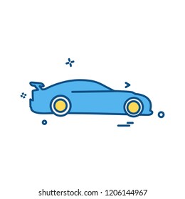 Vehicle icon design vector