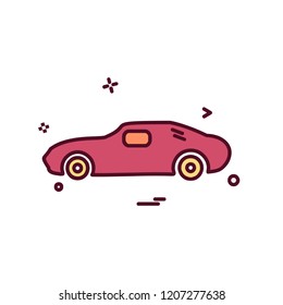Vehicle icon design vector
