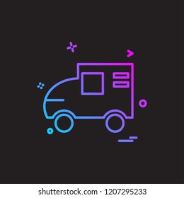 Vehicle icon design vector