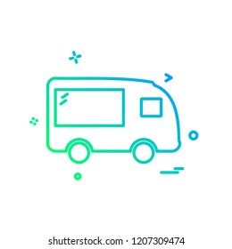 Vehicle icon design vector