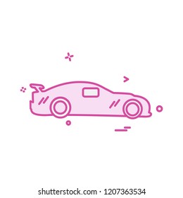 Vehicle icon design vector