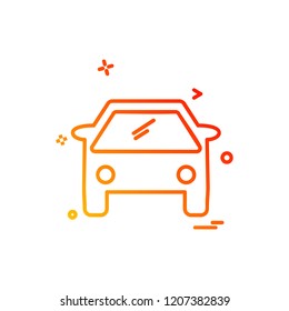 Vehicle icon design vector