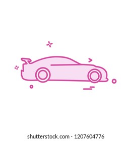 Vehicle icon design vector