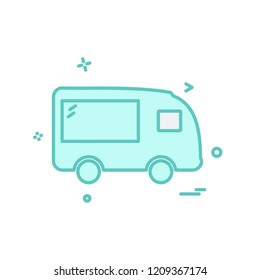 Vehicle icon design vector