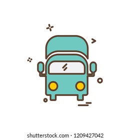 Vehicle icon design vector