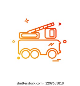 Vehicle icon design vector