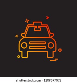 Vehicle icon design vector