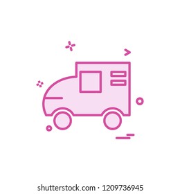 Vehicle icon design vector