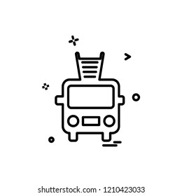 Vehicle icon design vector