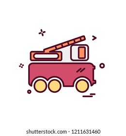 Vehicle icon design vector