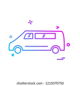 Vehicle icon design vector