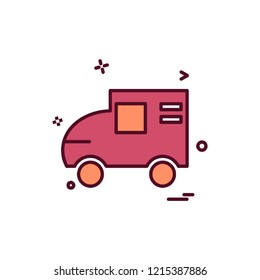 Vehicle icon design vector
