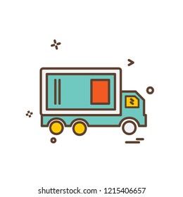 Vehicle icon design vector
