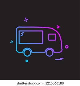 Vehicle icon design vector