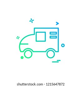 Vehicle icon design vector
