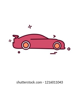 Vehicle icon design vector