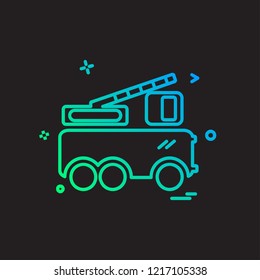 Vehicle icon design vector