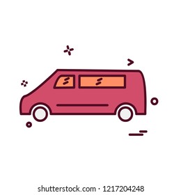 Vehicle icon design vector