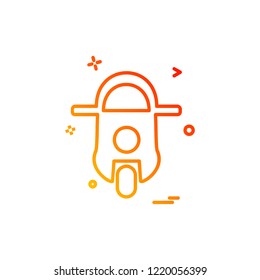 Vehicle icon design vector