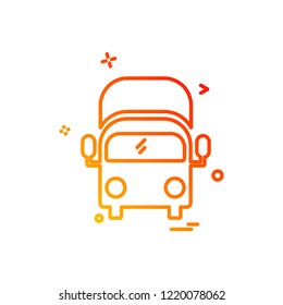 Vehicle icon design vector