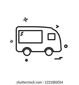 Vehicle icon design vector
