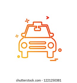 Vehicle icon design vector