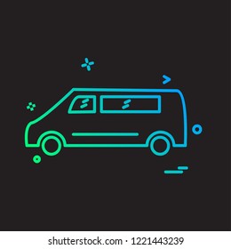 Vehicle icon design vector