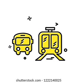 Vehicle icon design vector