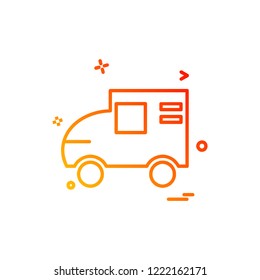 Vehicle icon design vector