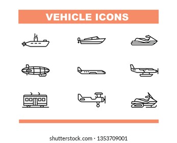 Vehicle Icon Set