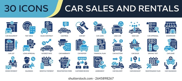 Vehicle Icon Set Collections Vector