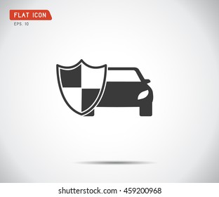 Vehicle Icon Shield, Auto Car Guard Insurance Logo Vector Illustration