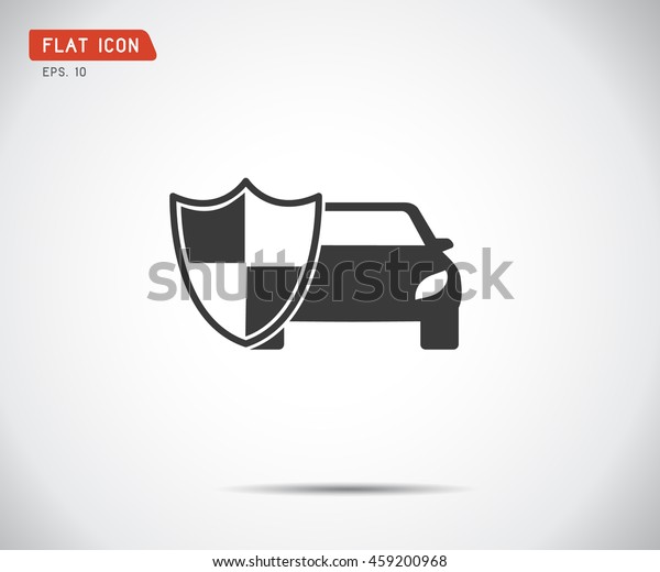 vehicle icon shield, auto car guard
insurance logo vector
illustration