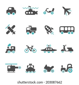 Vehicle icons set