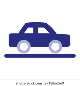 vehicle icons. simple colored vector illustration