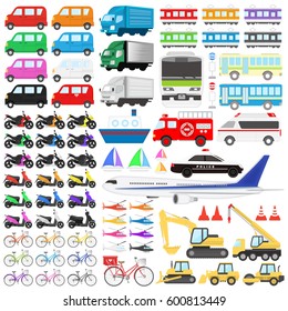 Vehicle illustration set