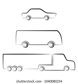Vehicle illustration. Vector