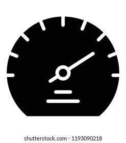 A vehicle indicator showcasing speedometer icon