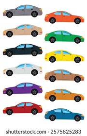 Vehicle insurance illustration set. Characters buying car, bicycle and motorbike insurance policy with full coverage and protection.