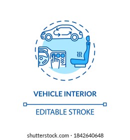 Vehicle interior concept icon