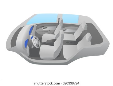 vehicle interior illustration