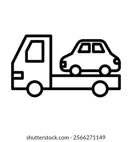 Vehicle Item icon line vector illustration