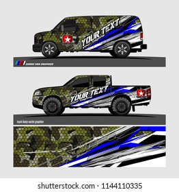 vehicle livery graphic vector. abstract grunge background design for vehicle vinyl wrap and car branding 