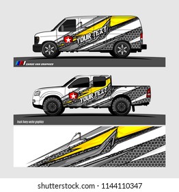 vehicle livery graphic vector. abstract grunge background design for vehicle vinyl wrap and car branding 